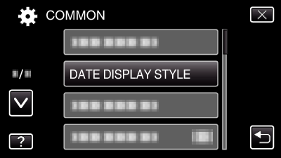 DATE DISPLAY STYLE